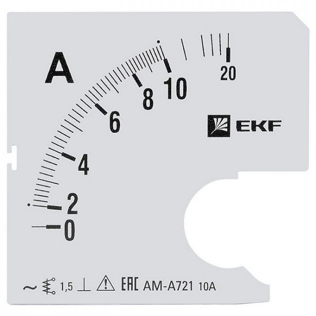 Шкала сменная для A721 10/5А-1,5 EKF PROxima Шкала сменная для A721 10/5А-1,5 EKF PROxima