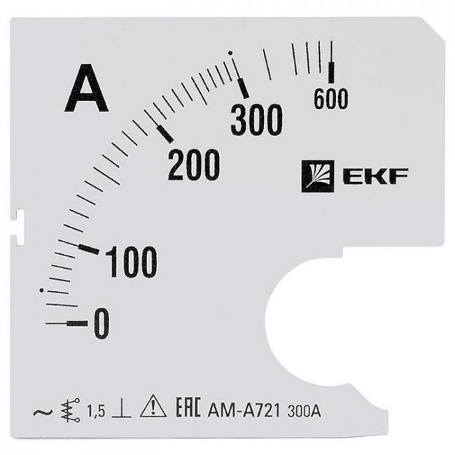 Шкала сменная для A721 300/5А-1,5 EKF PROxima Шкала сменная для A721 300/5А-1,5 EKF PROxima
