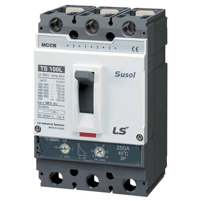 Силовой автомат LSIS TS 100А, FMU, 50кА, 3P, 63А, 0105011700 Силовой автомат LSIS TS 100А, FMU, 50кА, 3P, 63А, 0105011700