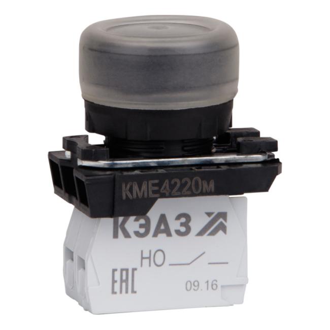 Кнопка КМЕ4220м-черный-2но+0нз-цилиндр-IP65-КЭАЗ Кнопка КМЕ4220м-черный-2но+0нз-цилиндр-IP65-КЭАЗ