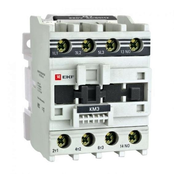 Контактор EKF КМЭ 3P 32А 230В AC 15кВт, ctr-s-32-220 Контактор EKF КМЭ 3P 32А 230В AC 15кВт, ctr-s-32-220