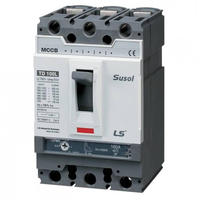 Силовой автомат LS Electric TD100 100А, FMU, 50кА, 3P, 20А, 0102008900 Силовой автомат LS Electric TD100 100А, FMU, 50кА, 3P, 20А, 0102008900
