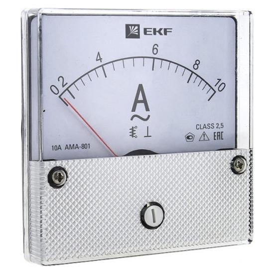 Амперметр щитовой EKF PROxima 600А, аналоговый, кл.т. 2,5, ama-801-600 Амперметр щитовой EKF PROxima 600А, аналоговый, кл.т. 2,5, ama-801-600