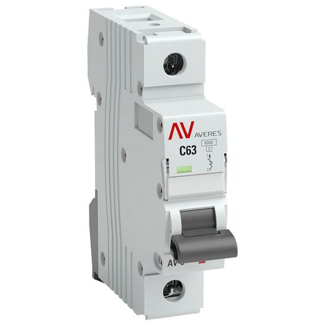 Автоматический выключатель EKF AVERES 1P 2А (C) 10кА, mcb10-1-02C-av