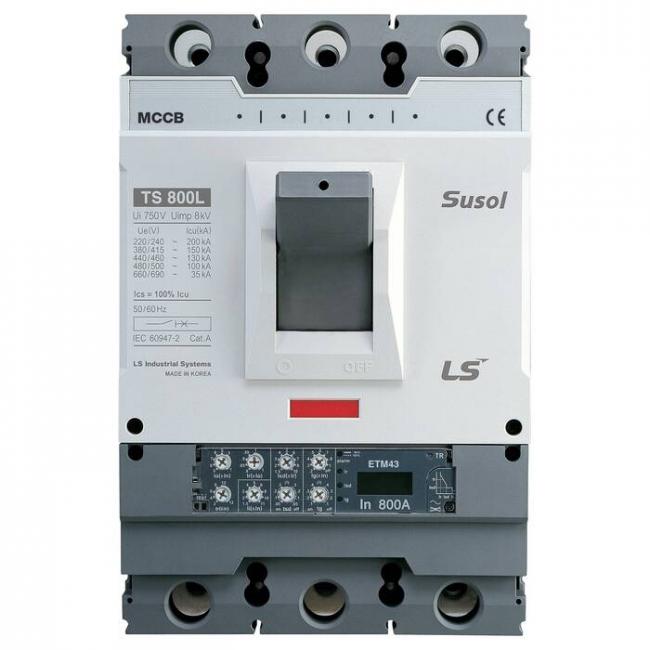 Силовой автомат LSIS TS 800А, ETM43, 65кА, 3P, 800А, 0111005300 Силовой автомат LSIS TS 800А, ETM43, 65кА, 3P, 800А, 0111005300