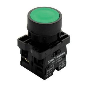Кнопка управления NP2-EA61 без подсветки синяя 1НО IP40 (CHINT)