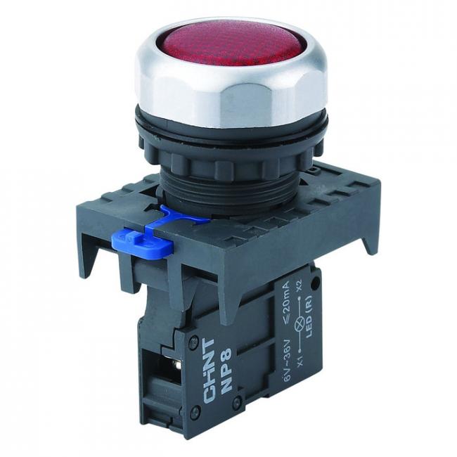Индикатор NP8-D/1 белый AC110-230В (R)(CHINT) Индикатор NP8-D/1 белый AC110-230В (R)(CHINT)