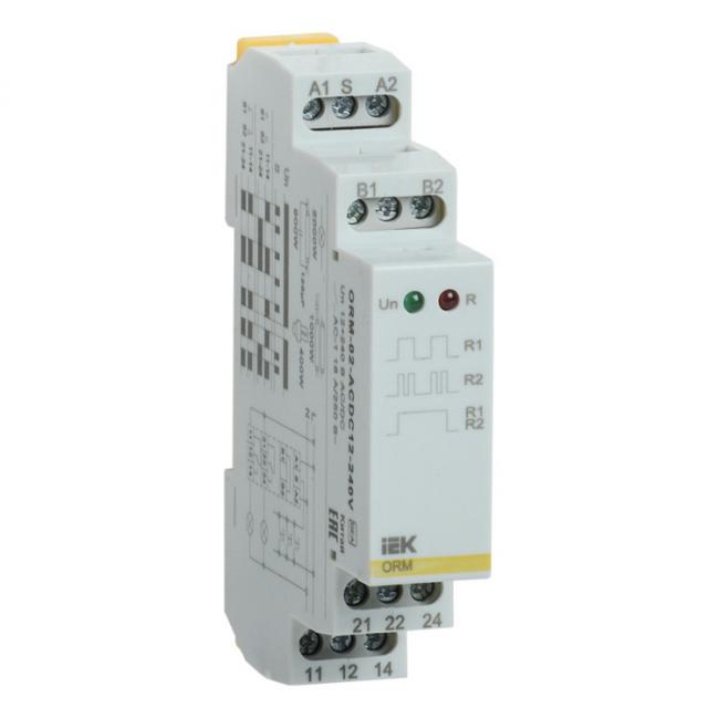 Импульсное реле ORM. 2 конт. 12-240 В AC/DC IEK Импульсное реле ORM. 2 конт. 12-240 В AC/DC IEK