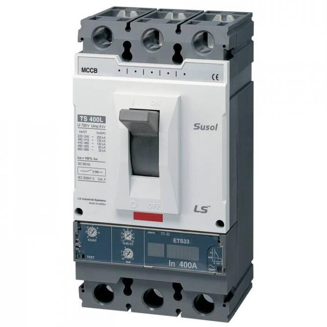 Силовой автомат LSIS TS 400А, ETM33, 50кА, 3P, 400А, 0108009300 Силовой автомат LSIS TS 400А, ETM33, 50кА, 3P, 400А, 0108009300