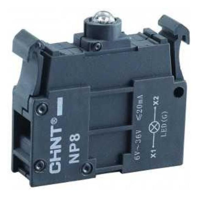 Светодиодный элемент для NP8, AC 110-230В, красный (R)(CHINT)