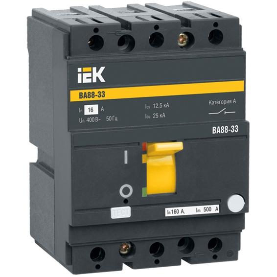 Силовой автомат IEK ВА88 160А, термомагнитный, 35кА, 3P, 50А, SVA20-3-0050 Силовой автомат IEK ВА88 160А, термомагнитный, 35кА, 3P, 50А, SVA20-3-0050