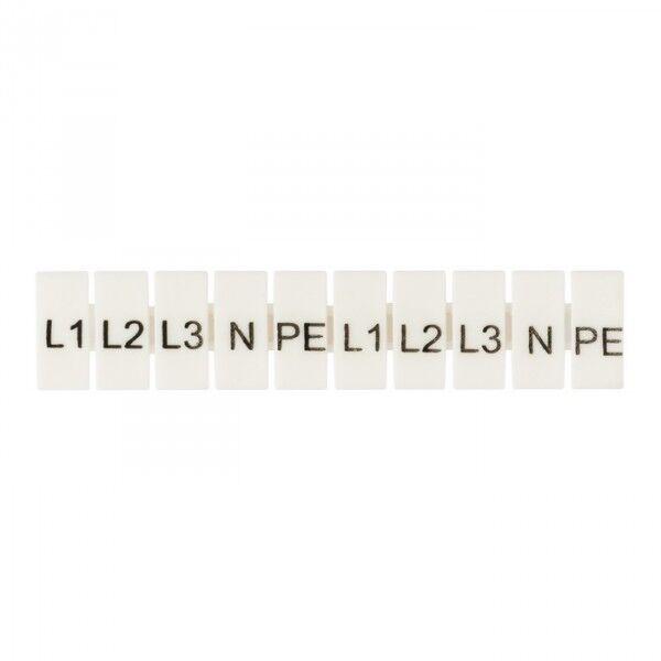 Маркеры для JXB-ST 6 с символами L1, L2, L3, N, PE (100 шт.) EKF PROxima