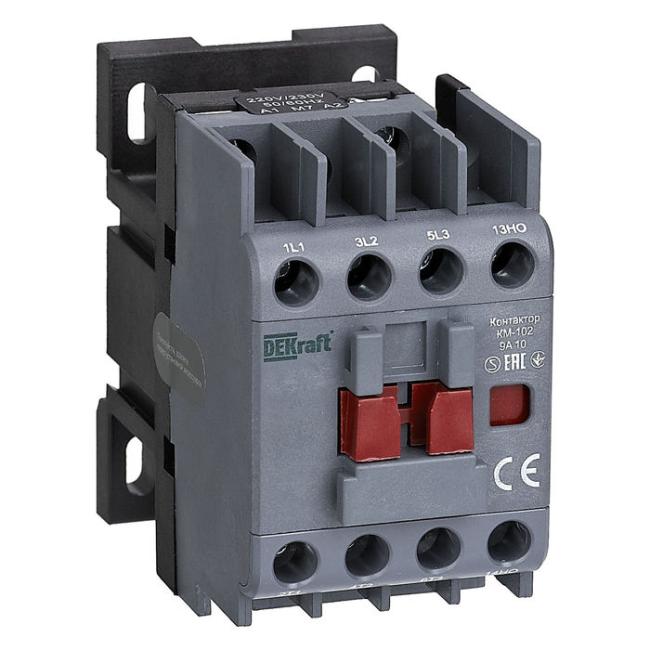 Контактор DEKraft 9А 220.230В AC, 22001DEK