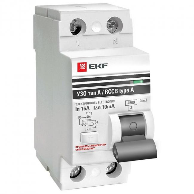 УЗО EKF PROxima 4P 40А 4.5 кА, 30 мА ( A ), elcb-4-40-30-em-a-pro УЗО EKF PROxima 4P 40А 4.5 кА, 30 мА ( A ), elcb-4-40-30-em-a-pro