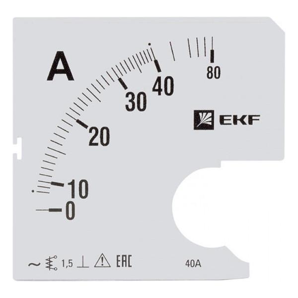 Шкала сменная для A961 40/5А-1,5 EKF PROxima Шкала сменная для A961 40/5А-1,5 EKF PROxima