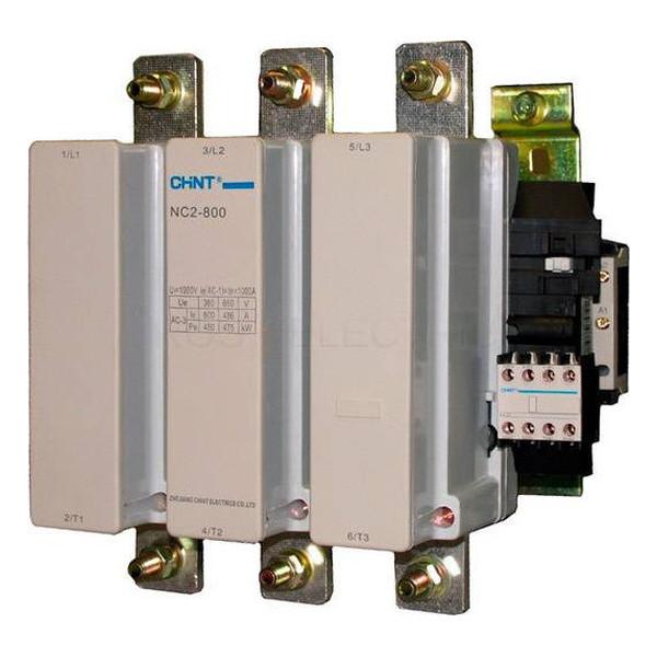 Контактор Chint NC2 3P 800А 220-240В AC 450кВт, 254405 Контактор Chint NC2 3P 800А 220-240В AC 450кВт, 254405