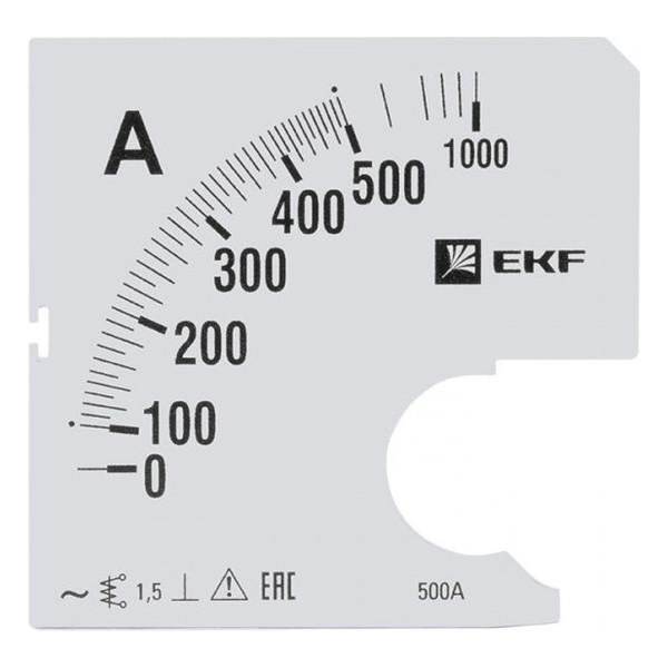 Шкала сменная для A961 500/5А-1,5 EKF PROxima Шкала сменная для A961 500/5А-1,5 EKF PROxima