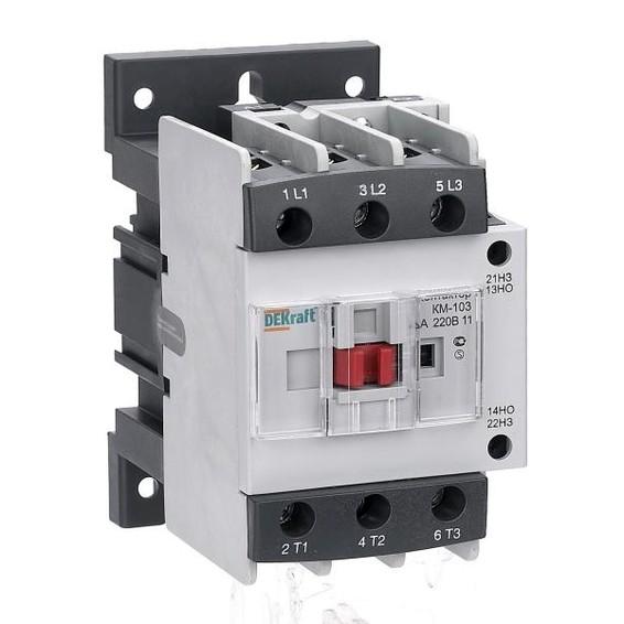 Контактор DEKraft КМ-103 3P 40А 220В AC 18.5кВт, 22128DEK Контактор DEKraft КМ-103 3P 40А 220В AC 18.5кВт, 22128DEK
