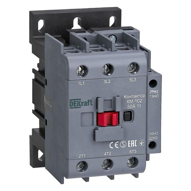 Контактор DEKraft 50А 24В AC, 22321DEK Контактор DEKraft 50А 24В AC, 22321DEK