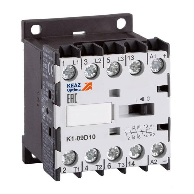 Контактор КЭАЗ OptiStart K1 3P 9А 24В AC/DC 4кВт, 117564 Контактор КЭАЗ OptiStart K1 3P 9А 24В AC/DC 4кВт, 117564