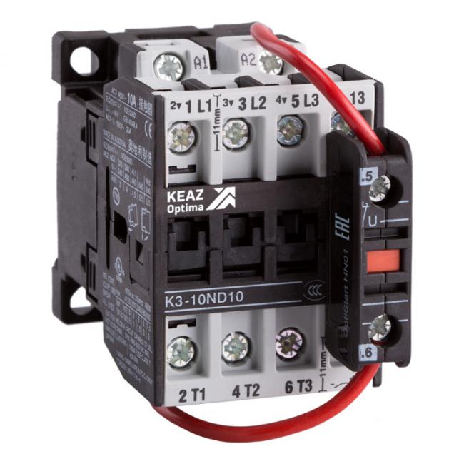 Контактор КЭАЗ OptiStart 3P 14А 220В DC, 117241 Контактор КЭАЗ OptiStart 3P 14А 220В DC, 117241