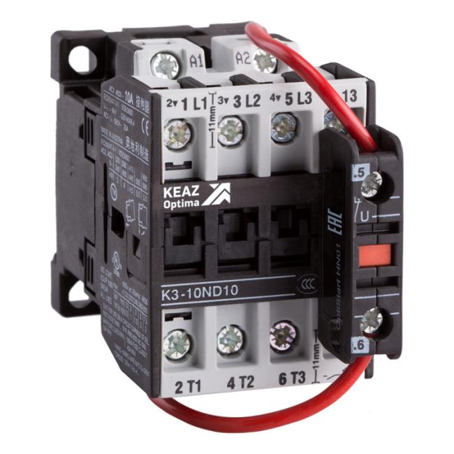 Контактор КЭАЗ OptiStart 3P 22А 220В DC, 117261