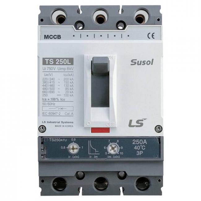 Силовой автомат LS Electric TS250 250А, FMU, 50кА, 3P, 200А, 0105020900 Силовой автомат LS Electric TS250 250А, FMU, 50кА, 3P, 200А, 0105020900